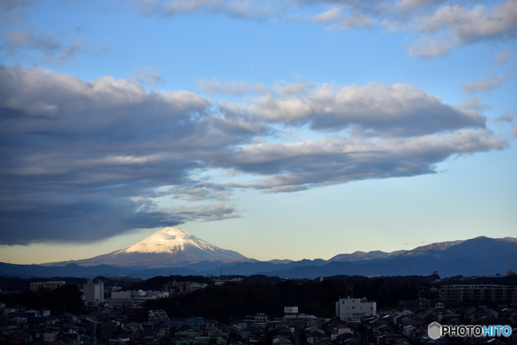 今朝の富士山