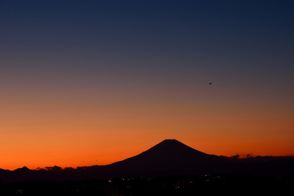 本日の夕景　定点観測