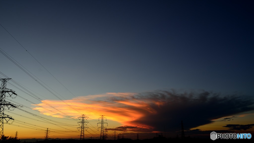 ERUPTION　本日の夕景