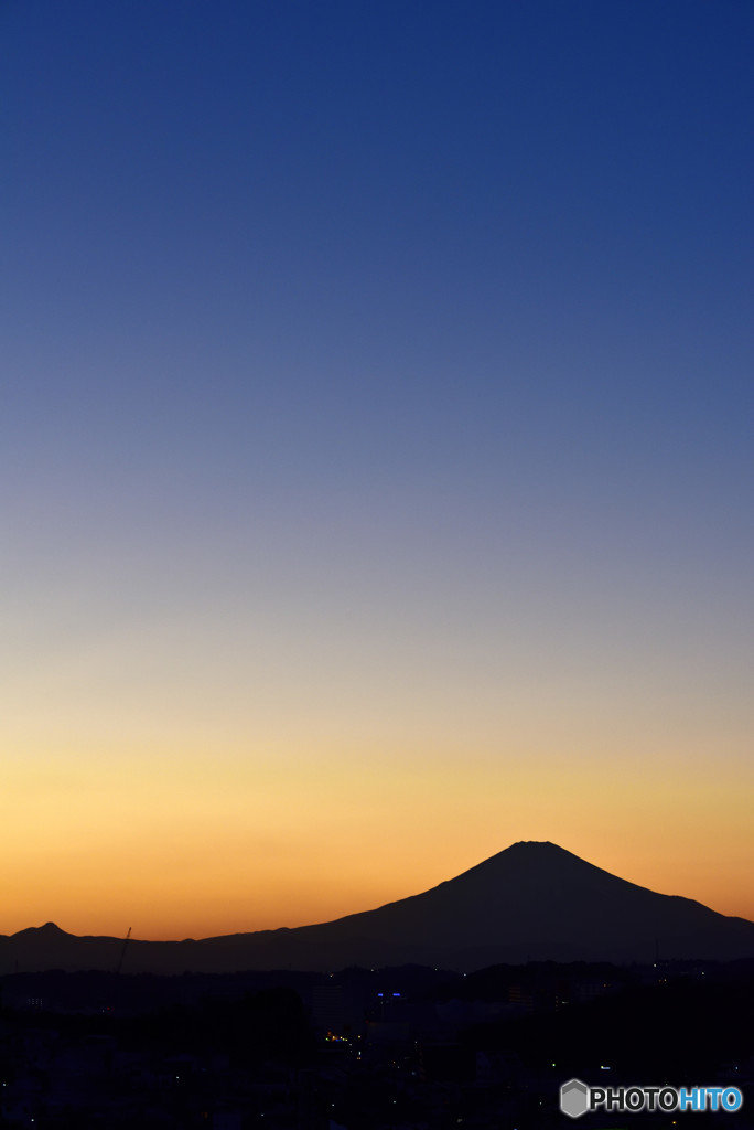 本日の夕景