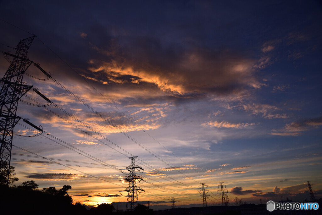 梅雨明け前日の夕景
