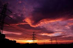 撮れたてアツアツの夕景