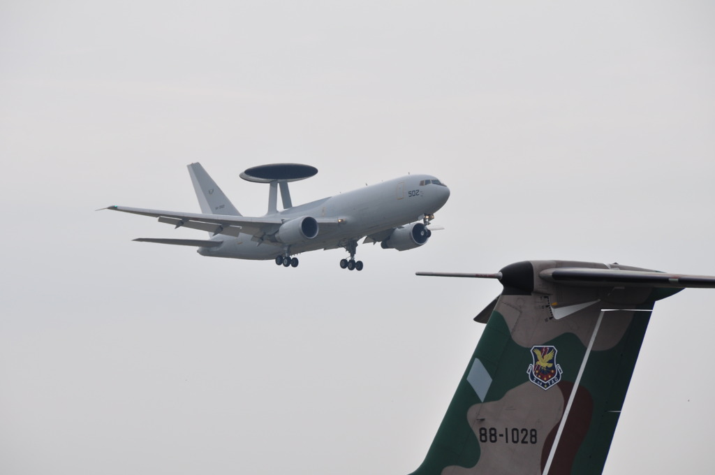 E767早期警戒機とＣ－１（航空祭７）