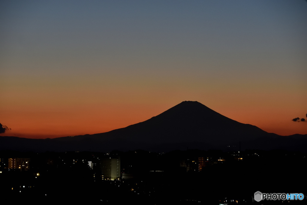 本日の夕景