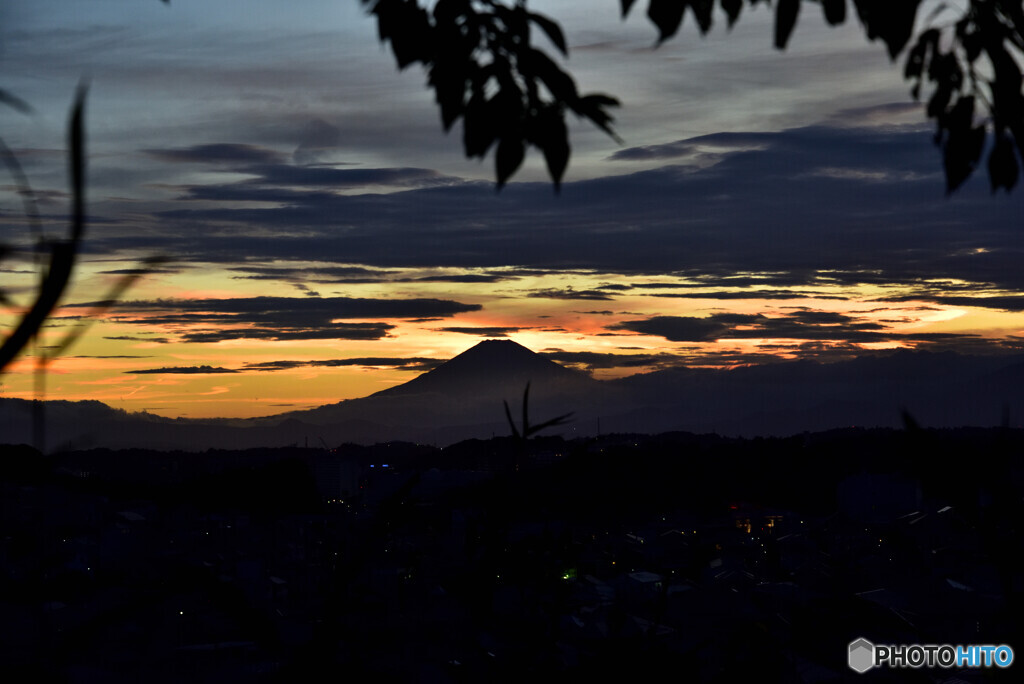 残念な夕景