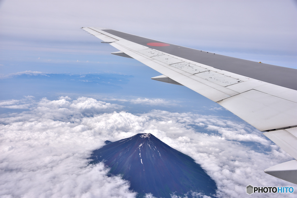 機上からの富士