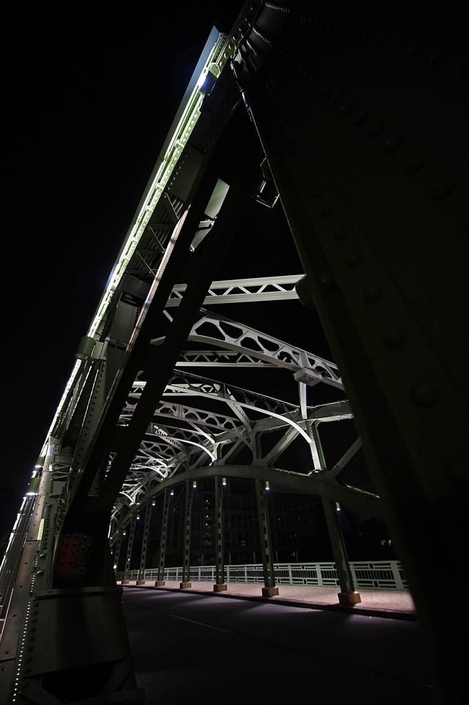 隅田川花火大会帰り道風景〜萬年橋