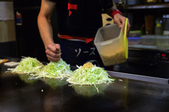 キャベツと鉄板