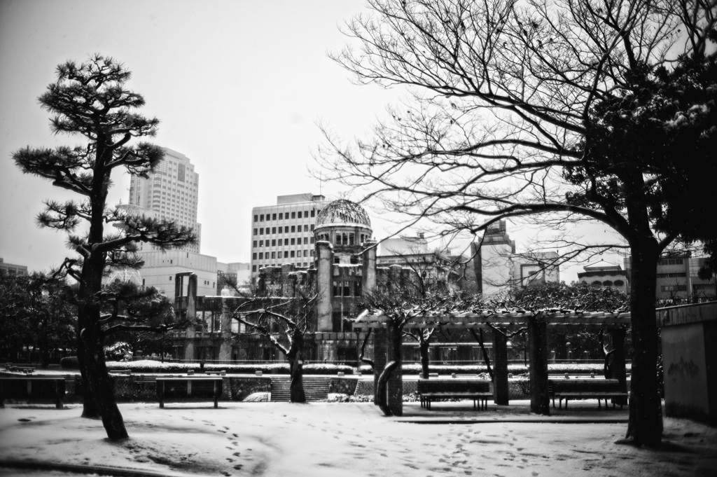 雪の原爆ドーム2