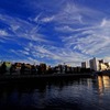 東京夕景〜小名木川から隅田川方面を眺める