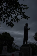 知覧の雨