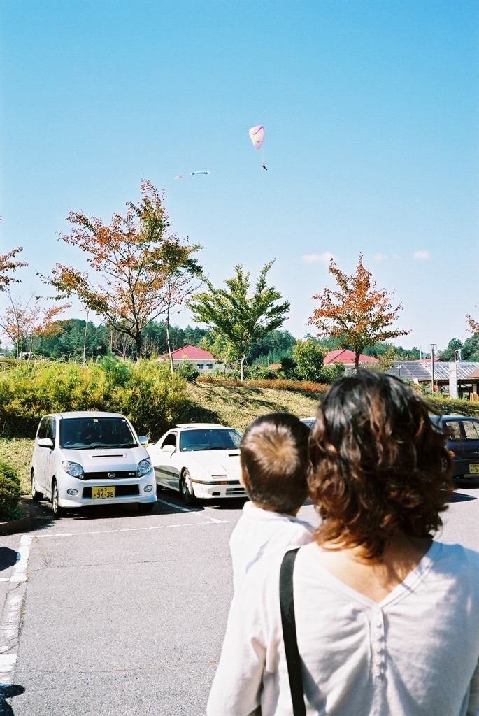鯉が泳いどるねぇ、空を