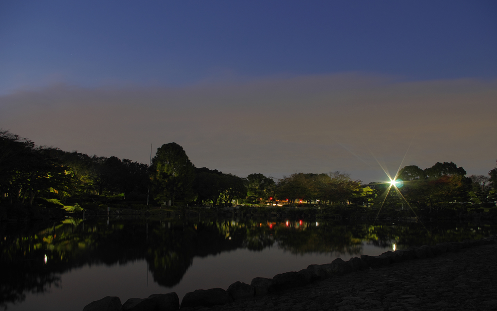 夜の大池