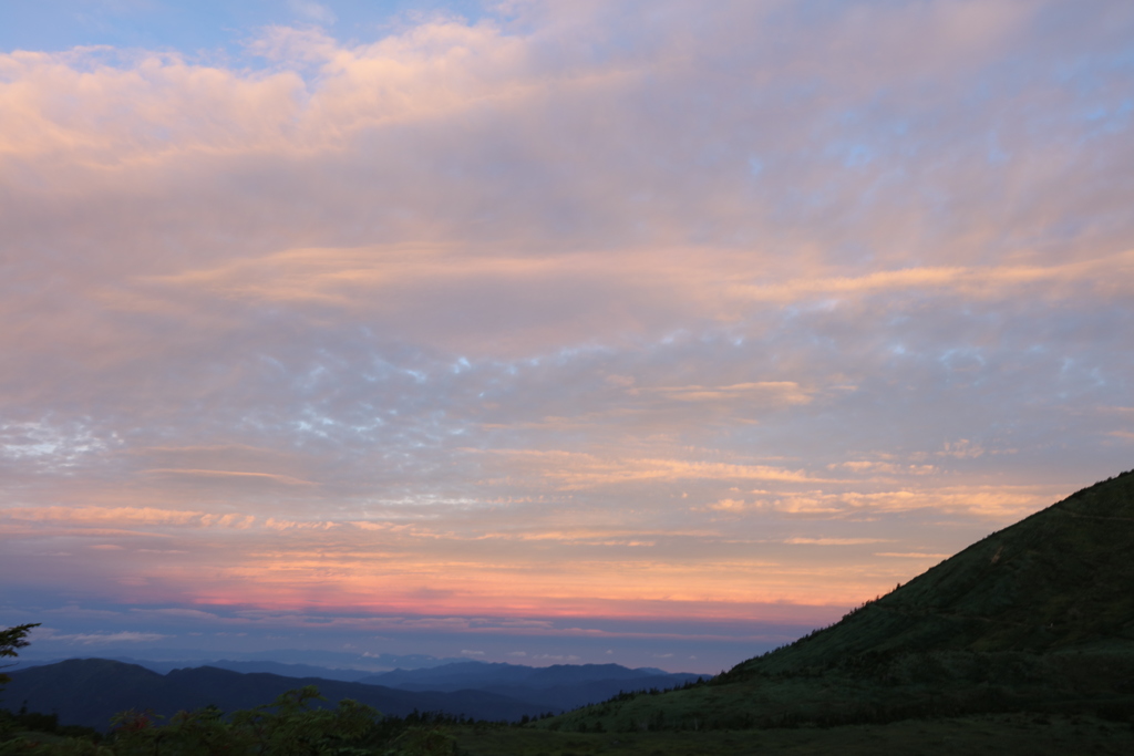 白山の朝