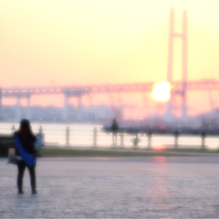 Daybreak at Yokohama