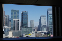 額縁「高層ビルと東京駅」