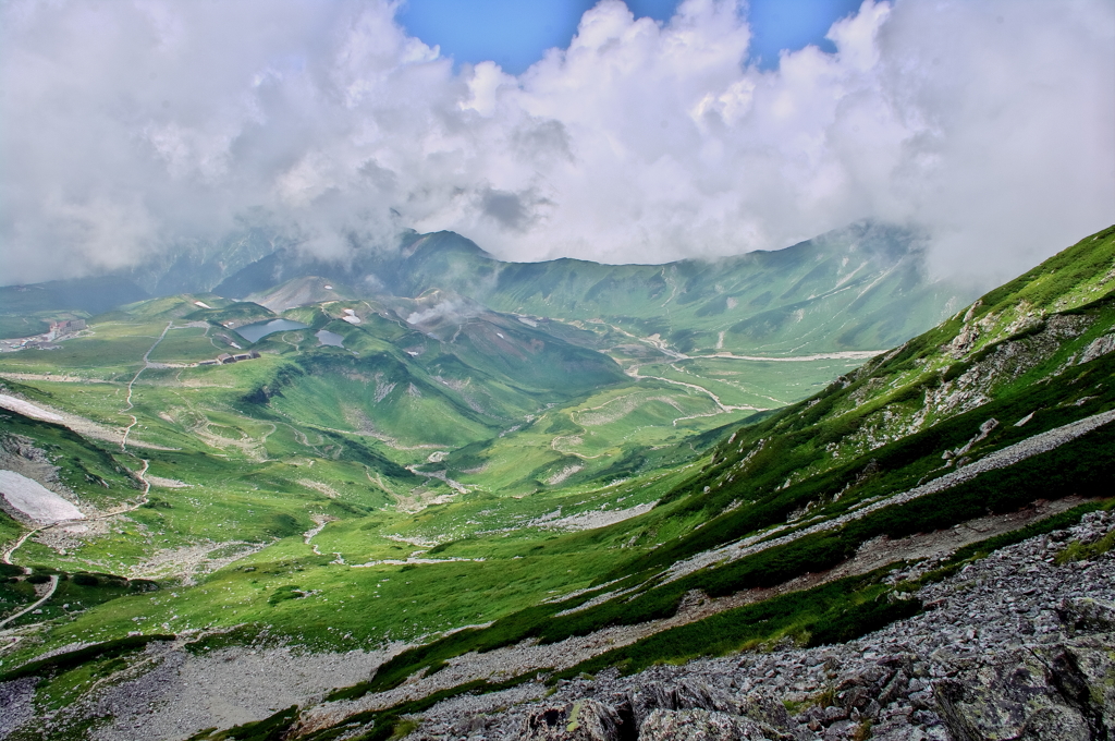 夏山　室堂平