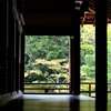 天龍寺　大方丈と曹源池庭園