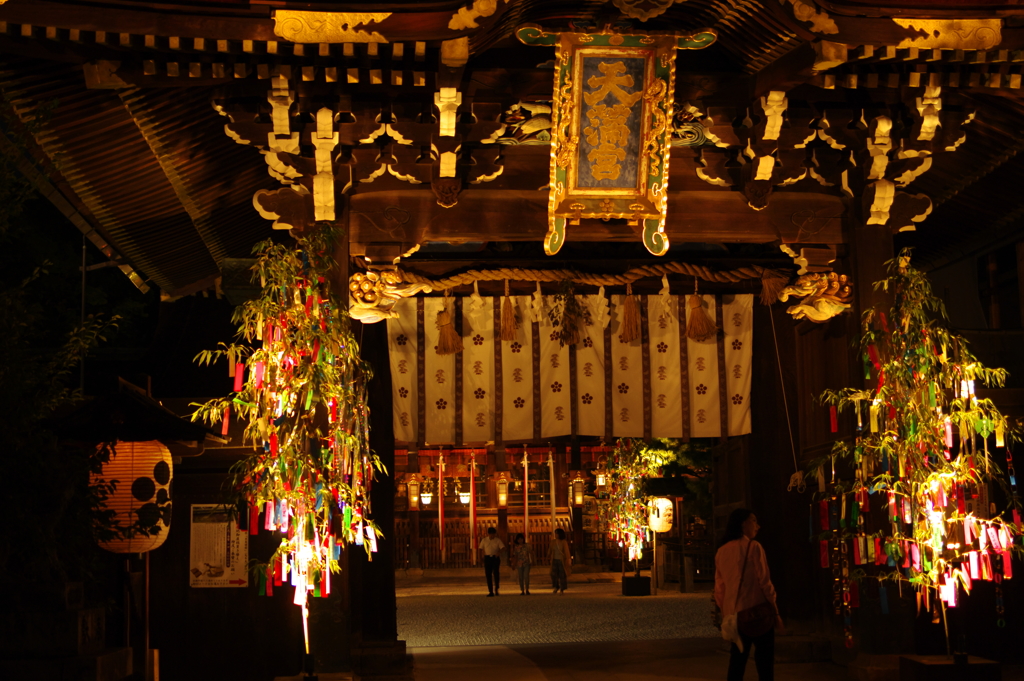 夜の北野天満宮