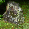 雨の来迎院　苔生す