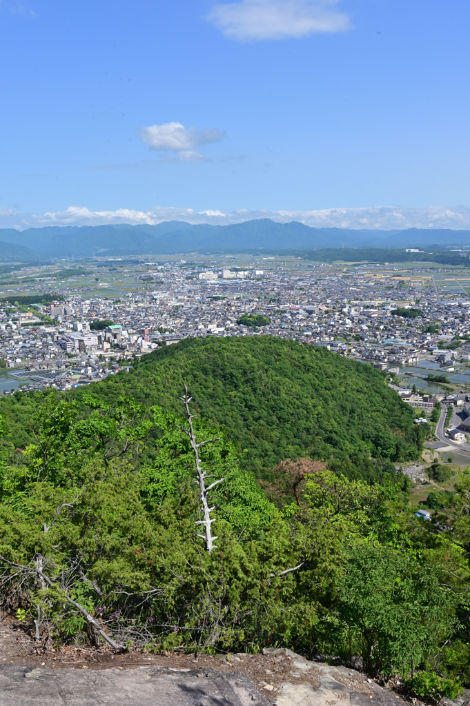 赤神山から八日市方面