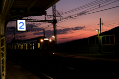 夕暮れの駅