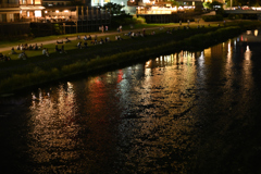 夜の鴨川１