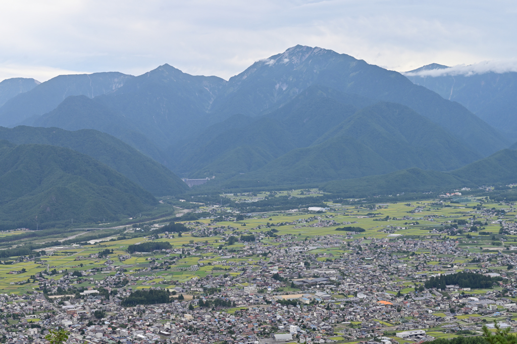 鷹狩山 展望台より