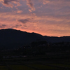 里　秋の夕日