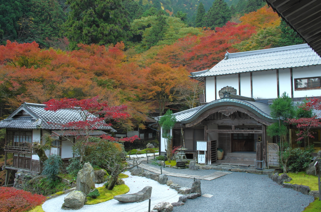 山寺の紅葉