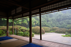 俄か雨の詩仙堂