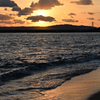 夕陽の須磨海岸１