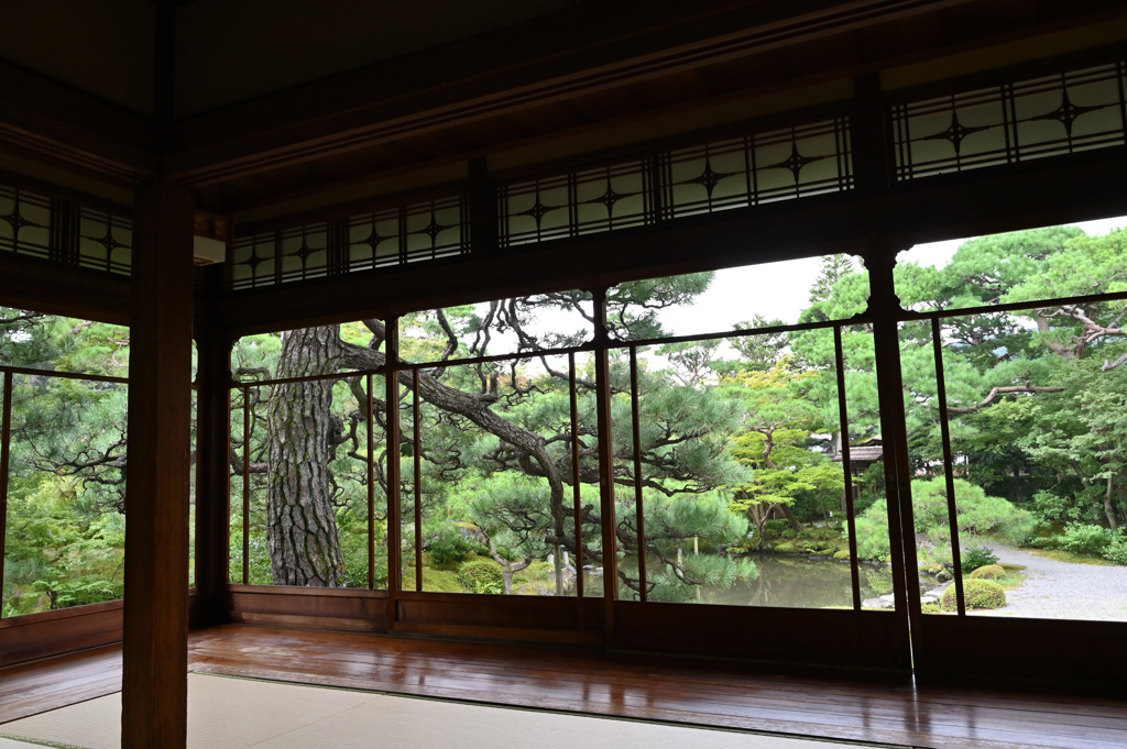 数寄屋造り別館からの眺め　