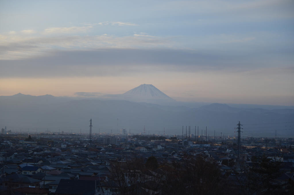 早朝の富士山