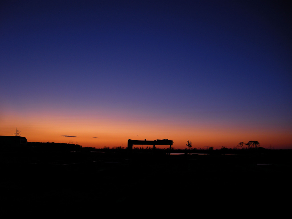 蒲生地区 夜明け前