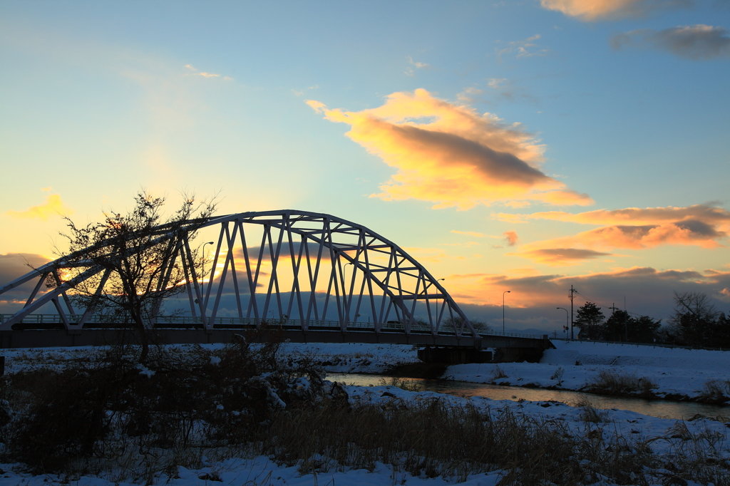 夕焼けアーチ橋