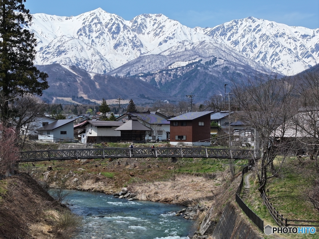 早春の白馬村