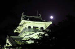 城と月