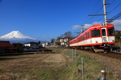 富士と電車②