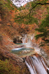 必見「紅葉の滝」