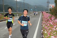 秋路を走る