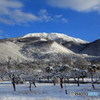 山麓の雪化粧