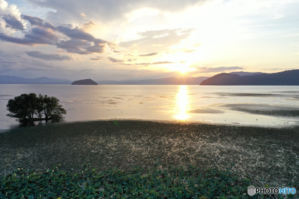 びわ湖夕景