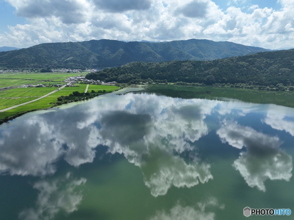 美しき鏡湖「余呉湖」
