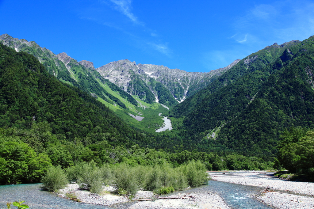 夏の山並み