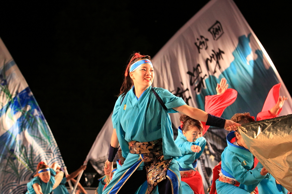 あっぱれ祭り（夜の舞⑤）「浮かび上がる」