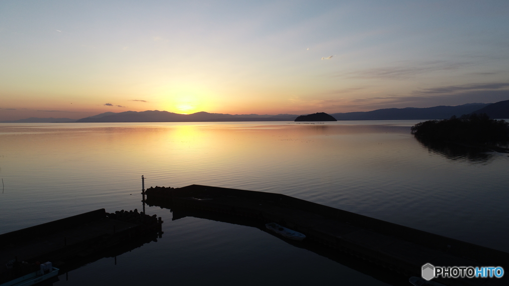 琵琶湖夕景