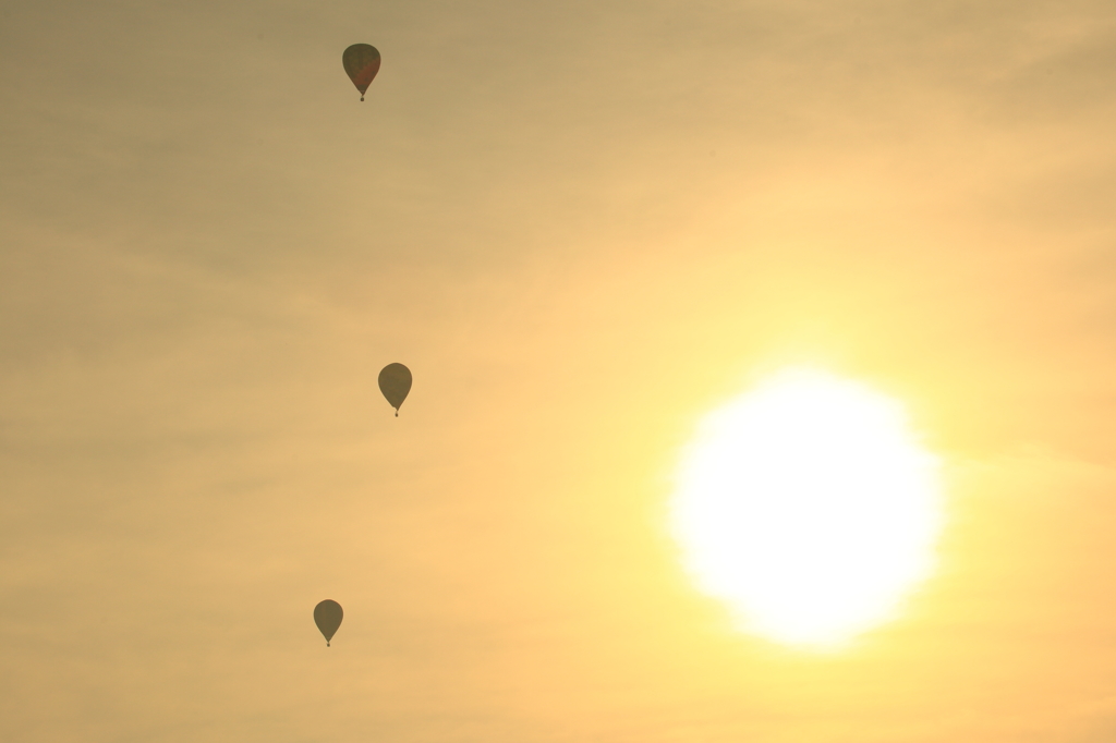 太陽と気球