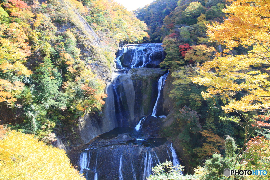 滝の紅葉
