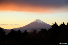 夕焼け富士